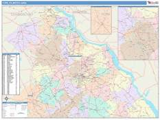 York-Hanover Metro Area Digital Map Color Cast Style